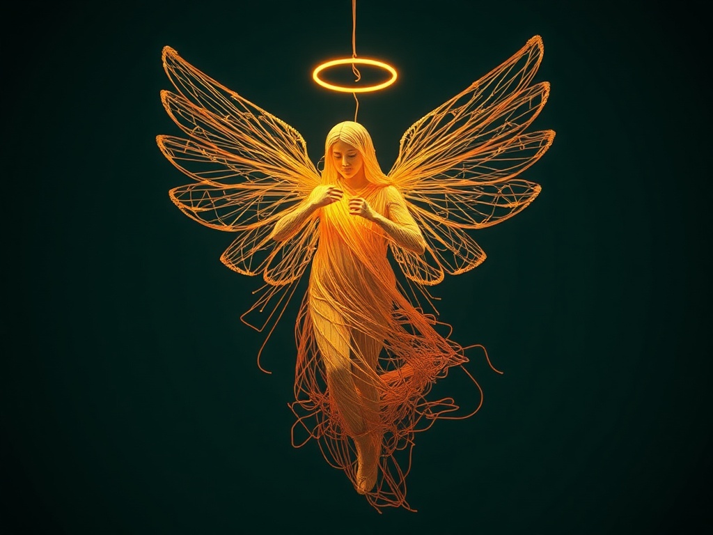 jak zrobić aniołka ze sznurka