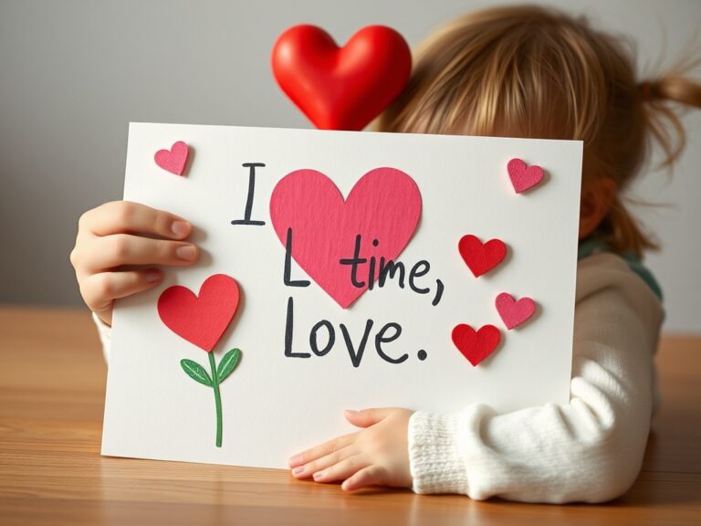 Read more about the article Kartka walentynkowa zrobiona przez dzieci